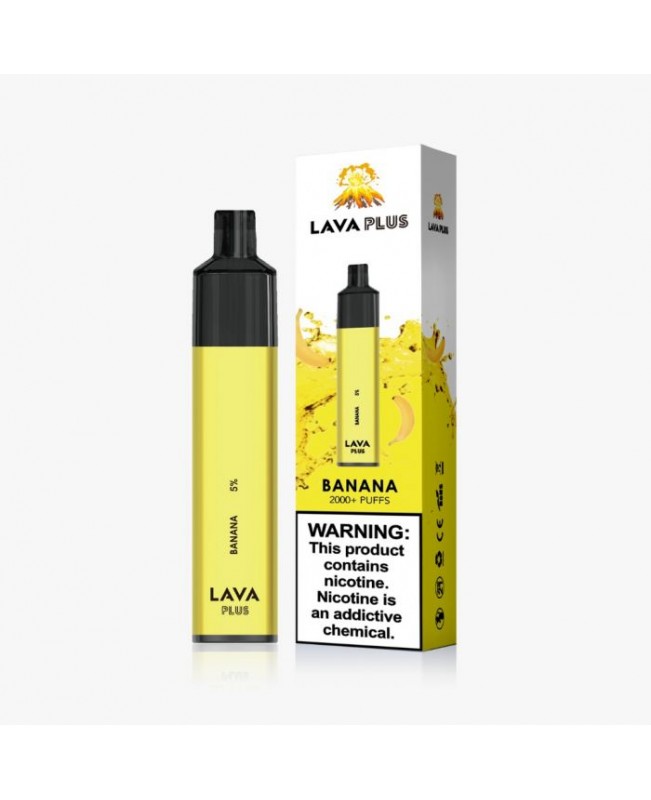 Lava Plus 2600 Puffs Disposable - Banana