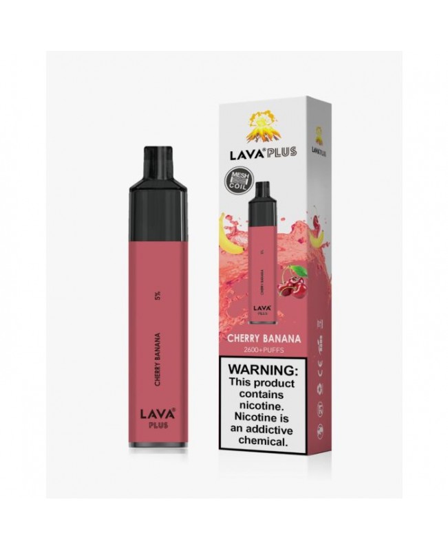 Lava Plus 2600 Puffs Disposable - Cherry Banana