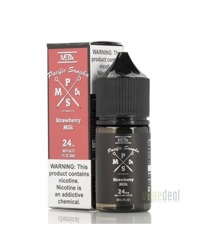 Met4 Vapor Pacific Sangha Salts Strawberry Milk - 30ml