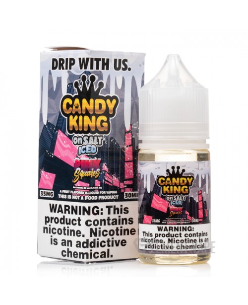 Pink Squares Iced on Salt by Candy King - 30ml