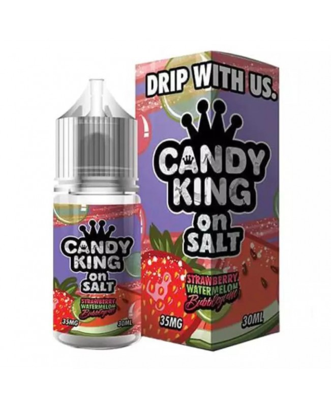 Strawberry Watermelon Bubblegum on Salt by Candy King - 30ml