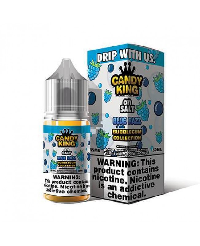 Blue Razz on Salt Bubblegum Collection by Candy King - 30ml