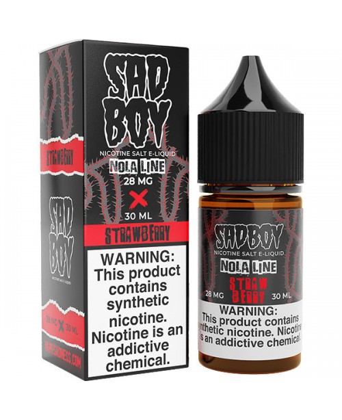 Nola Strawberry Salt Series by Sadboy Eliquids - 3...