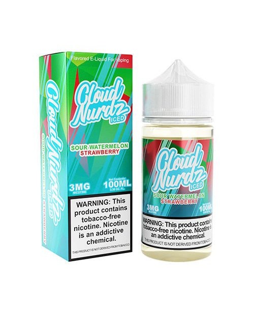 Sour Watermelon Strawberry Iced by Cloud Nurdz - 1...