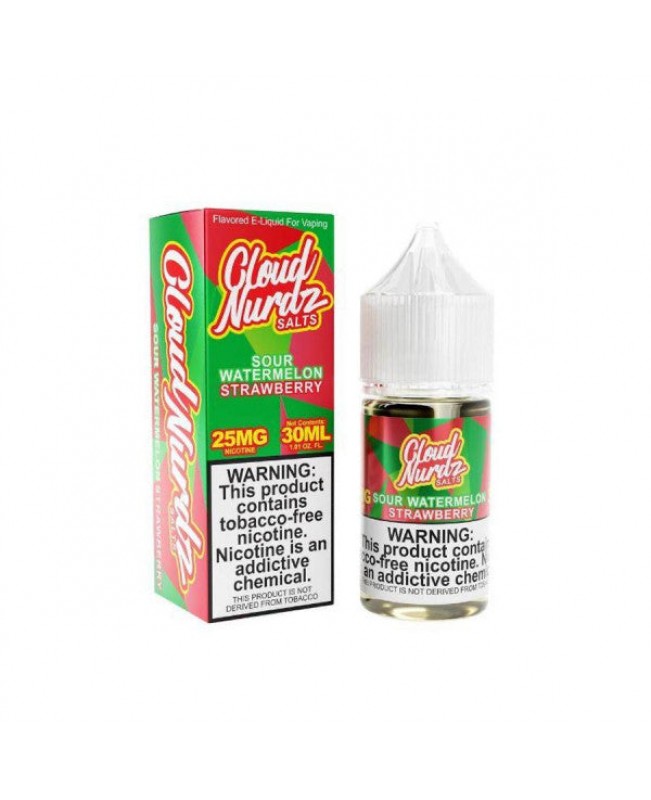 Sour Watermelon Strawberry by Cloud Nurdz Salts TFN Tobacco-Free Nicotine - 30ml