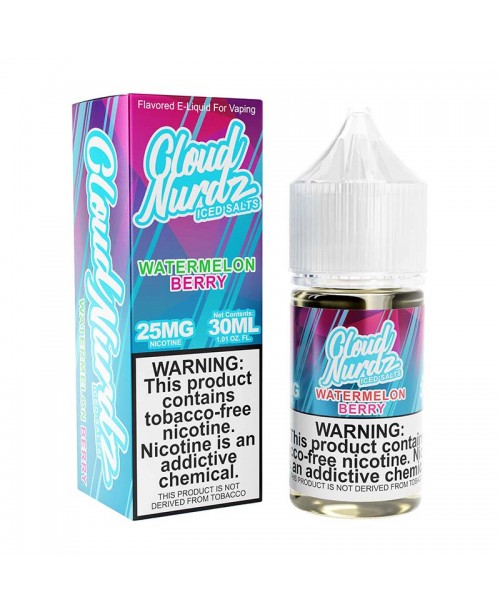 Watermelon Berry Iced by Cloud Nurdz Salts TFN Tob...