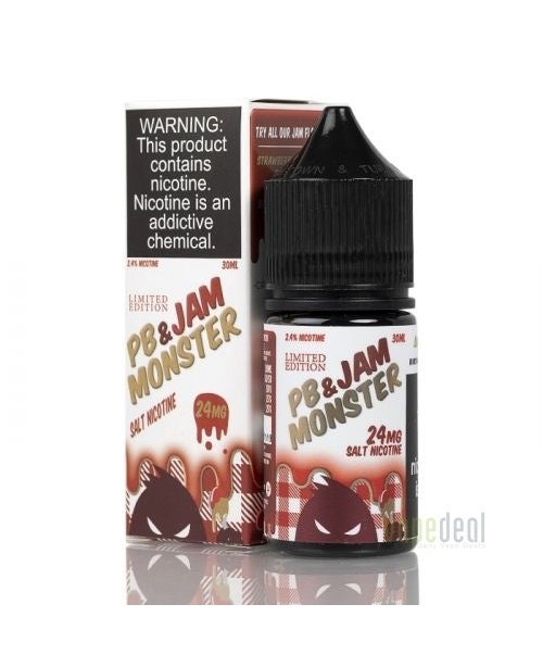 PB&J Strawberry by Jam Monster Salts - 30ml