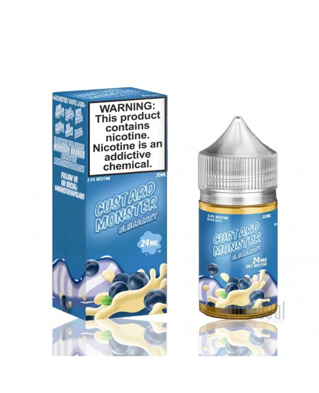 Blueberry Custard Monster by Jam Monster Salts - 30ml