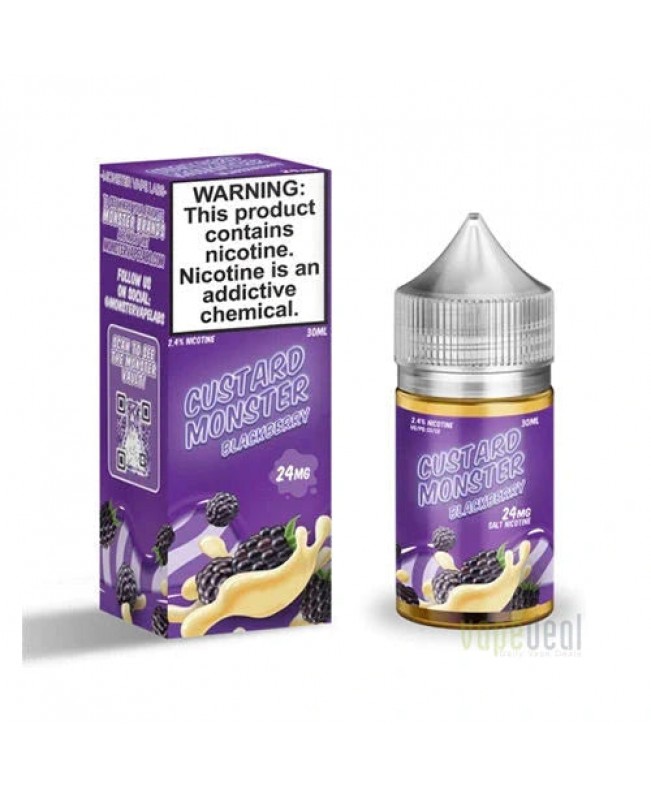 Blackberry Custard Monster by Jam Monster Salts - 30ml