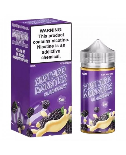 Blackberry Custard Monster by Jam Monster - 100ml