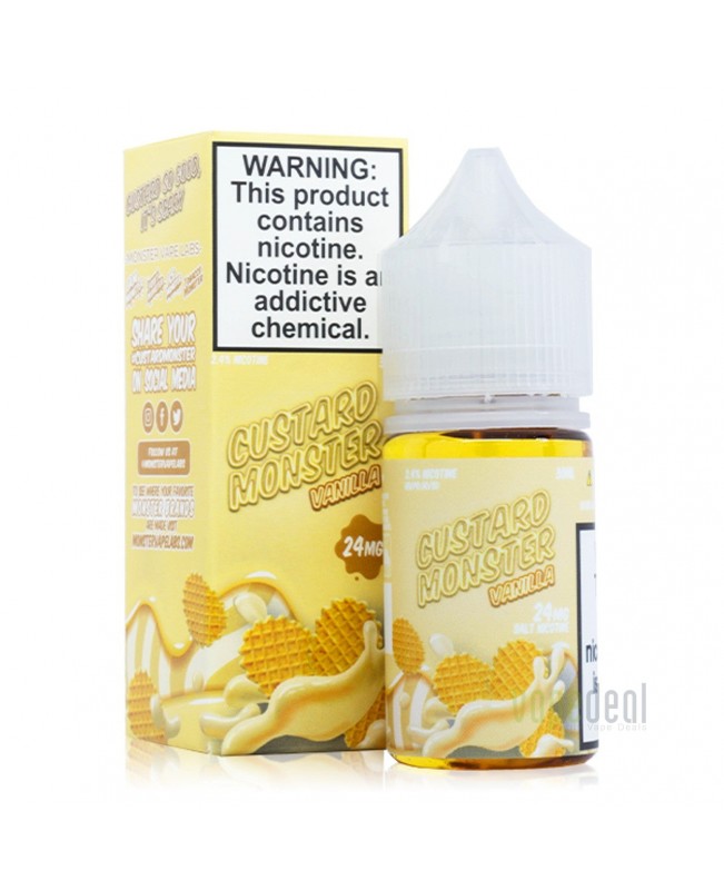 Vanilla Custard Monster by Jam Monster Salts - 30ml