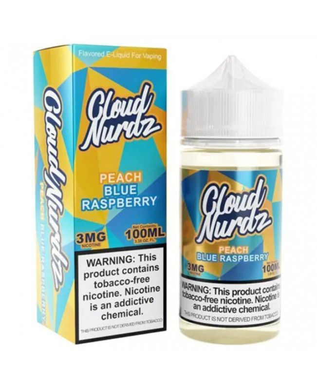 Peach Blue Razz by Cloud Nurdz TFN Tobacco Free Nicotine - 100ml