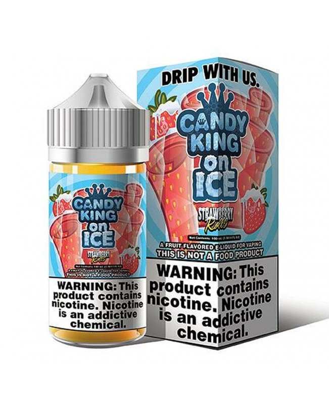 Strawberry Rolls on Ice by Candy King - 100ml