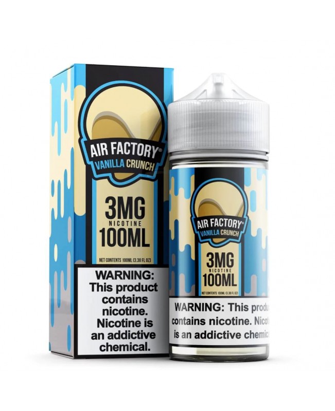 Air Factory E-Liquid Tobacco Free Nicotine (TFN) 100mL - Vanilla Crunch (Kookie Krunch)