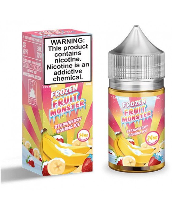 Strawberry Banana Ice Frozen Monster by Jam Monster Salts - 30ml