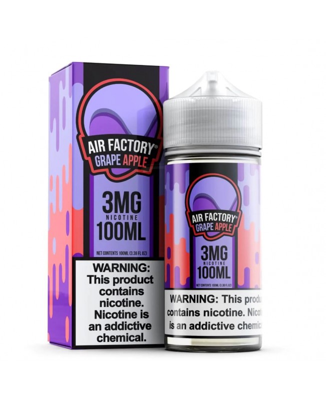 Air Factory E-Liquid Tobacco Free Nicotine (TFN) 100mL - Grape Apple