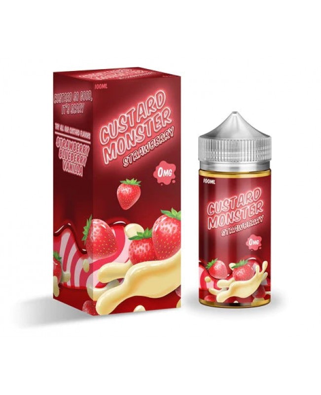 Strawberry Custard Monster by Jam Monster - 100ml