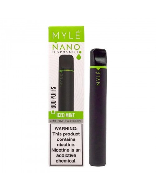 Myle Nano Disposable 600 Puffs - Iced Mint