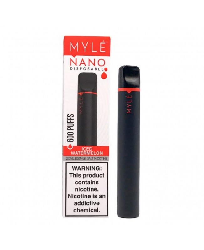 Myle Nano Disposable 600 Puffs - Iced Watermelon