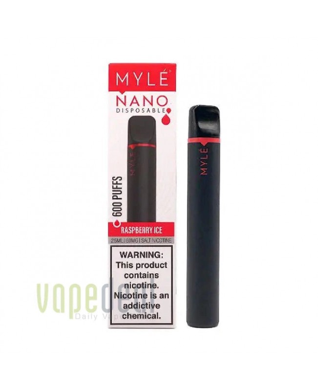 Myle Nano Disposable 600 Puffs - Raspberry Ice