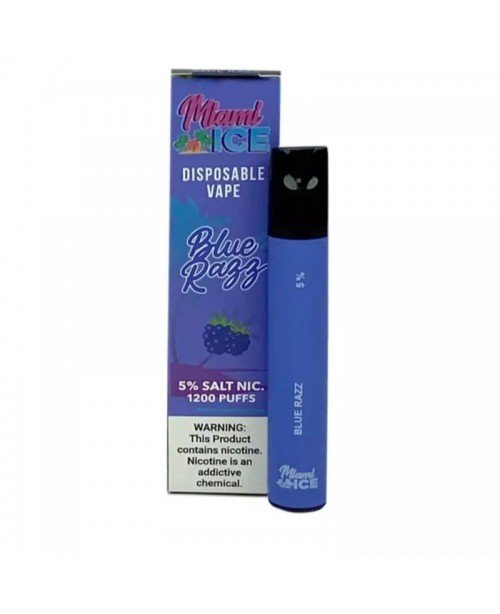 Miami Ice Disposable Vape 1200 Puffs - Blue Razz