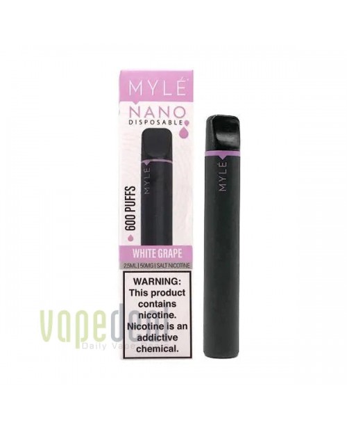 Myle Nano Disposable 600 Puffs - White Grape