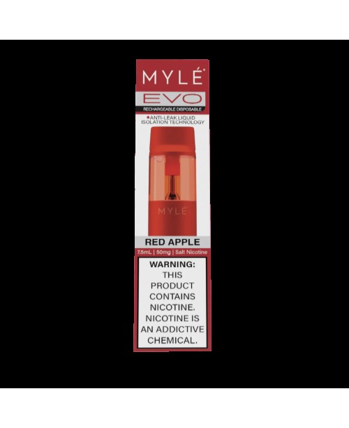 Myle Evo Rechargeable Disposable 2500 Puffs - Red ...