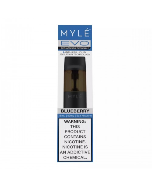 Myle Evo Rechargeable Disposable 2500 Puffs - Blue...