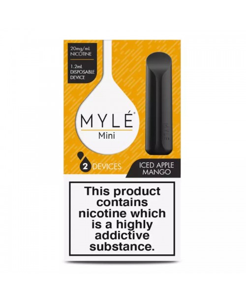 Myle Mini Disposable Pods 320 Puffs - 2 Pack Devic...