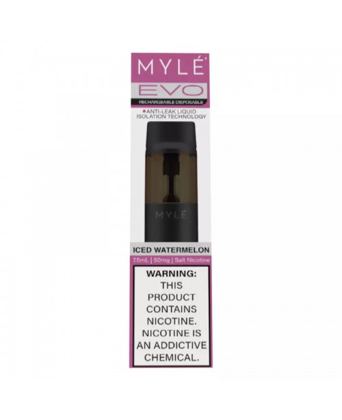 Myle Evo Rechargeable Disposable 2500 Puffs - Iced...