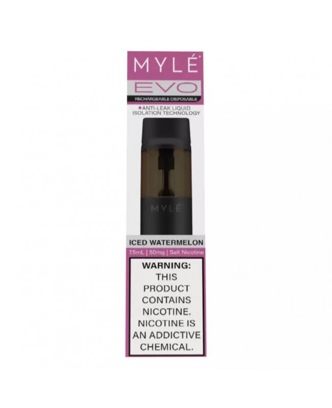 Myle Evo Rechargeable Disposable 2500 Puffs - Iced Watermelon