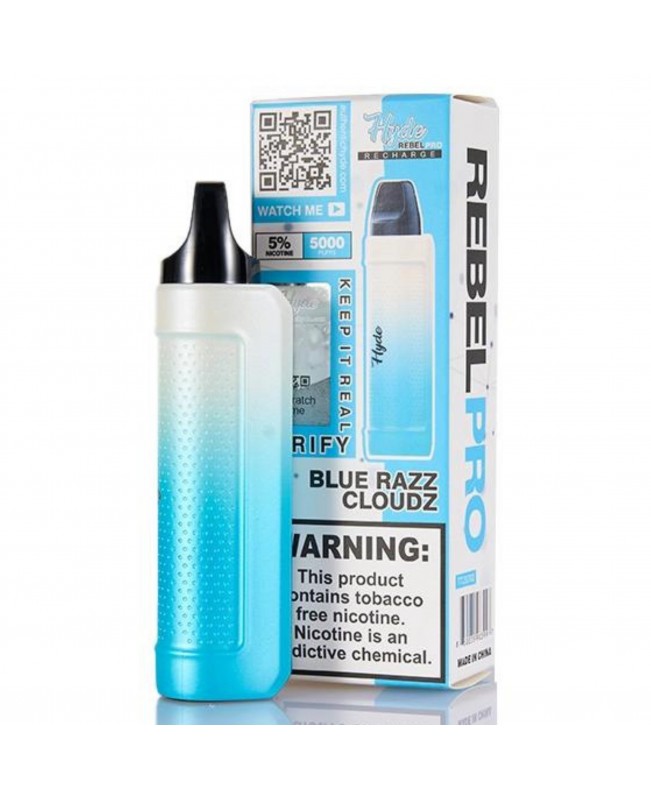 Hyde Rebel Pro Disposable Rechargeable 5000 Puffs - Blue Razz Cloudz