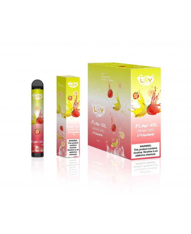 Loy Flow XXL Disposable 2400 Puffs - Strawnana (Strawberry Banana)