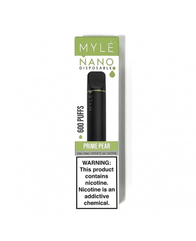 Myle Nano Disposable 600 Puffs - Prime Pear