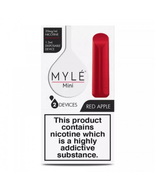 Myle Mini Disposable Pods 320 Puffs - 2 Pack Devic...