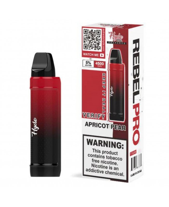 Hyde Rebel Pro Disposable Rechargeable 5000 Puffs - Apricot Pear