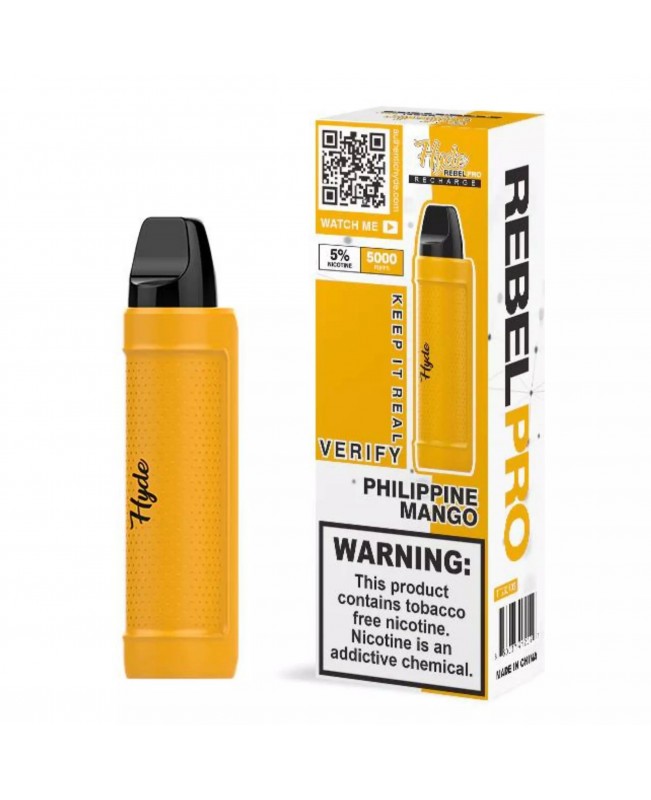 Hyde Rebel Pro Disposable Rechargeable 5000 Puffs - Philippine Mango