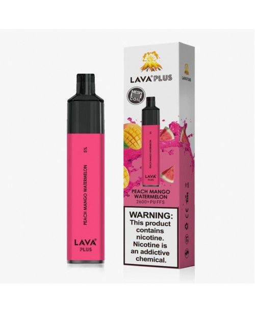 Lava Plus 2600 Puffs Disposable - Peach Mango Wate...