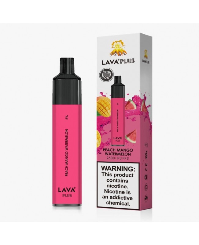 Lava Plus 2600 Puffs Disposable - Peach Mango Watermelon