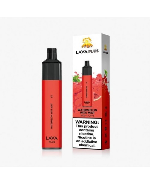 Lava Plus 2600 Puffs Disposable - Watermelon with ...