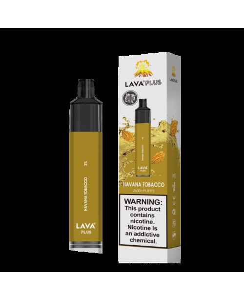 Lava Plus 2600 Puffs Disposable - Havana Tobacco