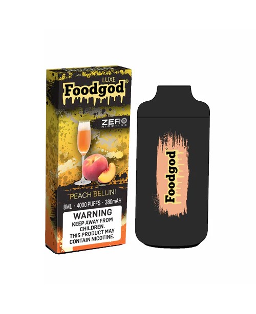 Foodgod Luxe Zero Nicotine Disposable 4000 Puffs 0...