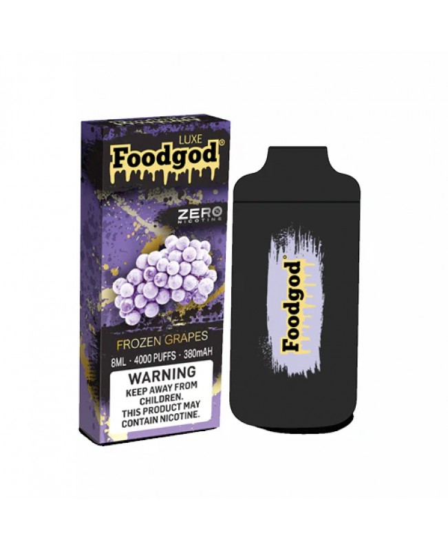 Foodgod Luxe Zero Nicotine Disposable 4000 Puffs 0% Nicotine Free - Frozen Grapes
